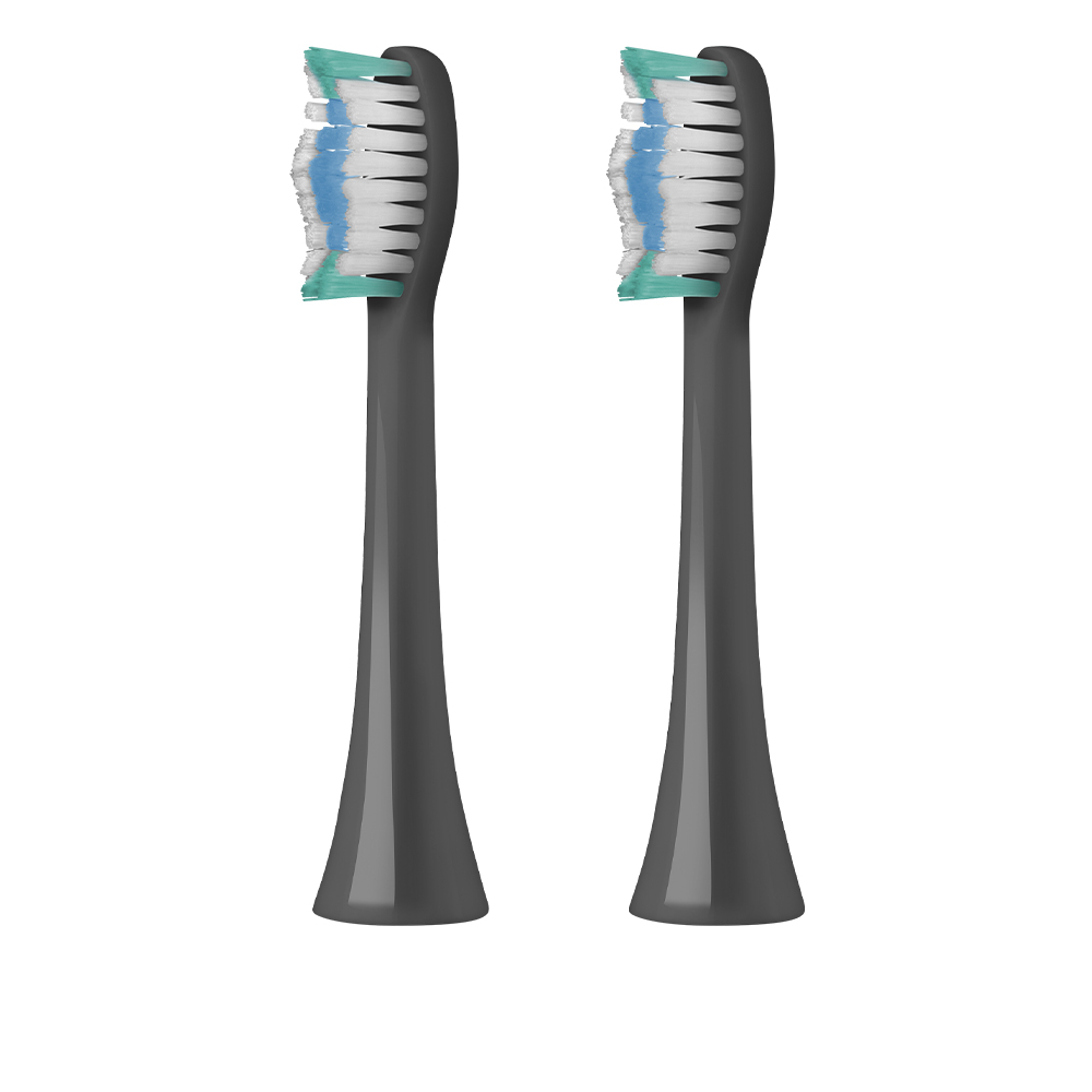 Набор сменных насадок для зубной щетки REDMOND N4702 (серый) сменные насадки для электрической зубной щетки colgate 360 средней жесткости 2 шт