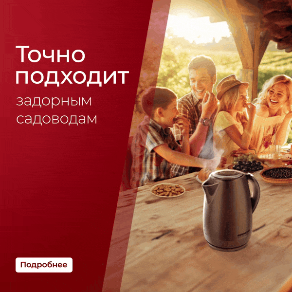 Семья пользуется техникой REDMOND на даче