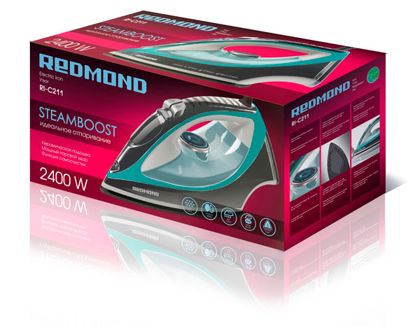 Утюг REDMOND RI-C211 - фото 2 - купить в интернет-магазине Редмонд