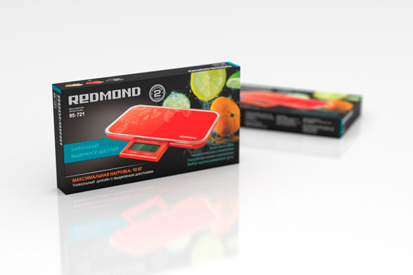 Весы кухонные REDMOND RS-721 (красный) - фото 2 - купить в интернет-магазине Редмонд