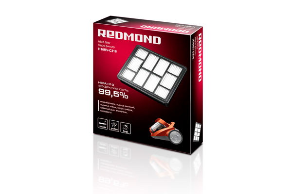 Фильтр для пылесоса REDMOND H10RV-C316 - фото 2 - купить в интернет-магазине Редмонд