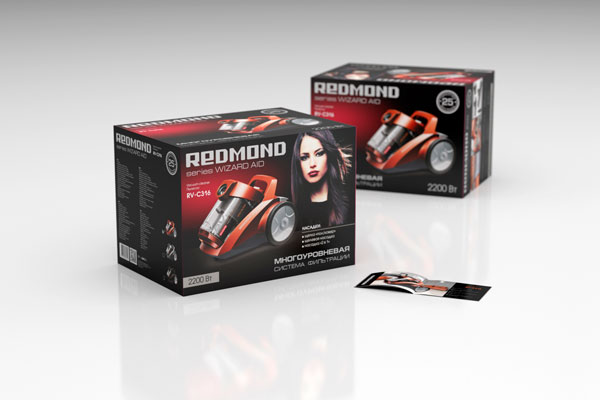 Пылесос REDMOND RV-C316 (красный) - фото 2 - купить в интернет-магазине Редмонд