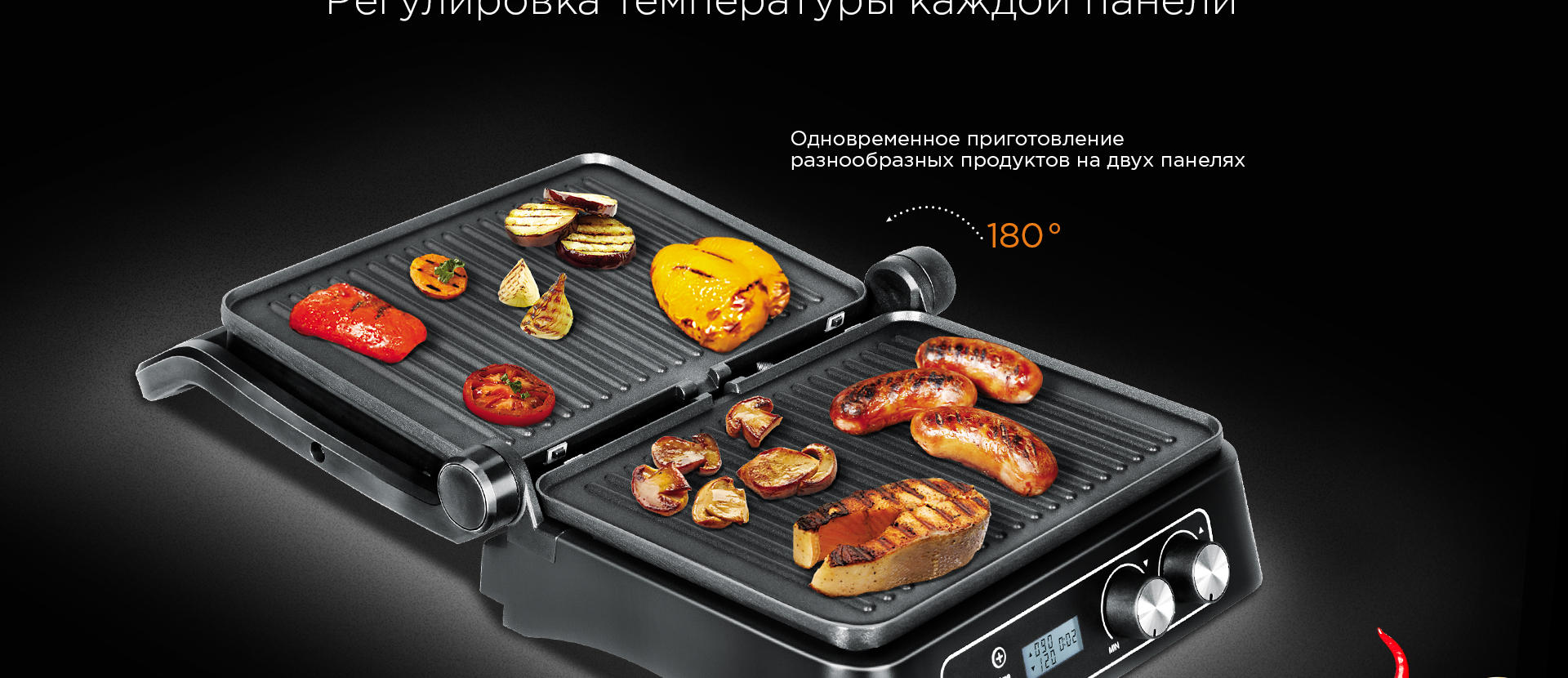 Гриль REDMOND SteakMaster RGM-M811D - отзывы покупателей, владельцев в  интернет-магазине REDMOND