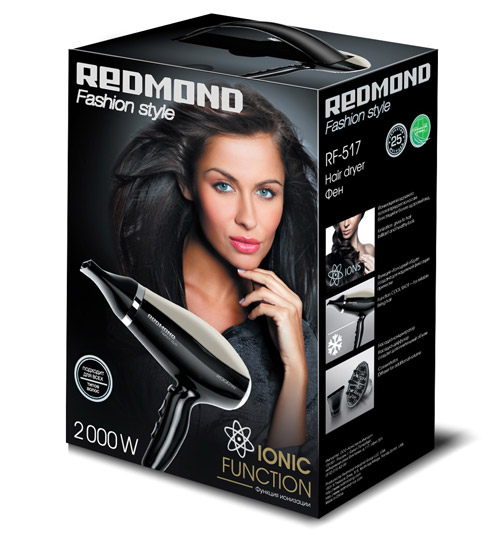 Фен REDMOND RF-517 - фото 2 - купить в интернет-магазине Редмонд