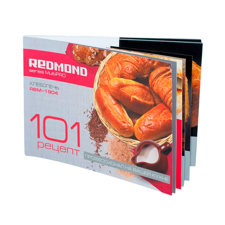 Книга «101 рецепт» для хлебопечи REDMOND RBM-M1904 - фото - купить в интернет-магазине Редмонд