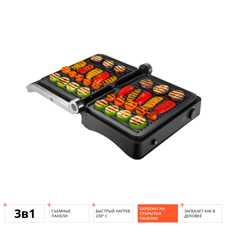 Гриль SteakMaster REDMOND RGM-M822: купить в Москве, СПб, России ...