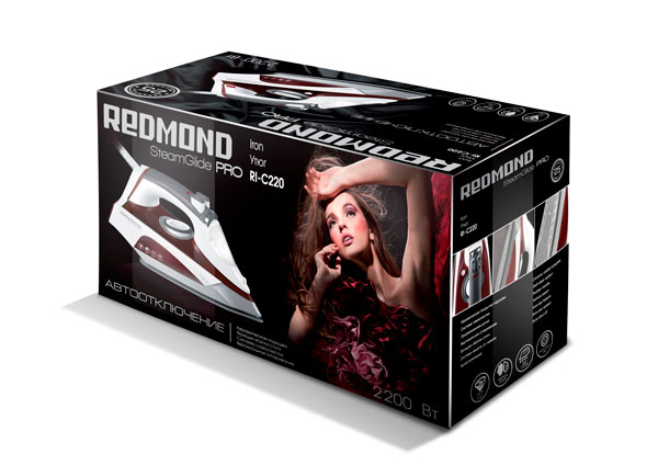 Утюг REDMOND RI-C220 (красный) - фото 3 - купить в интернет-магазине Редмонд