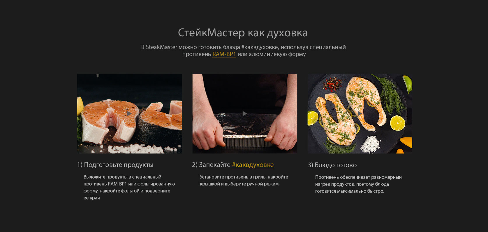 Гриль-духовка REDMOND SteakMaster RGM-M802P: купить в Москве, СПб, России -  отзывы, цена на SteakMaster RGM-M802P | Фирменный магазин REDMOND