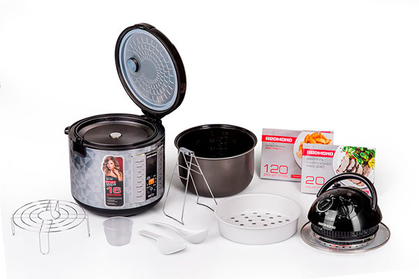 Мультикухня REDMOND RMK-272 с аэрогрилем, подъемным нагревательным элементом - фото 5 - купить в интернет-магазине Редмонд