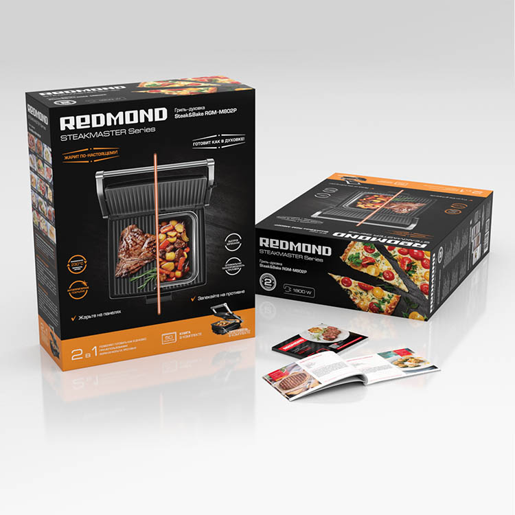 Гриль-духовка REDMOND SteakMaster RGM-M802P - фото 9 - купить в интернет-магазине Редмонд