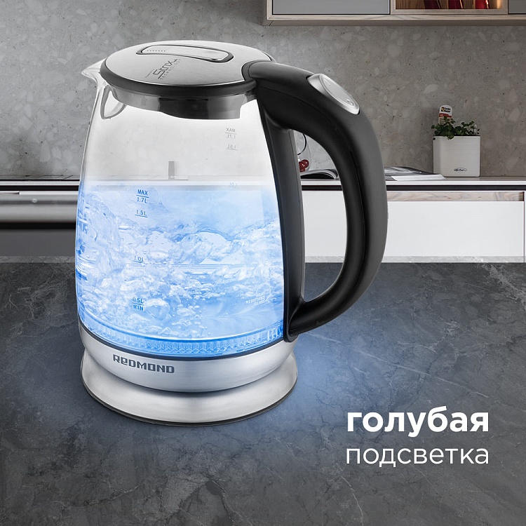 Электрический чайник REDMOND RK-G127-E - фото 3 - купить в интернет-магазине Редмонд