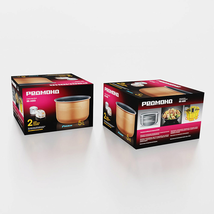 Чаша с антипригарным покрытием REDMOND RB-A503 - фото 5 - купить в интернет-магазине Редмонд