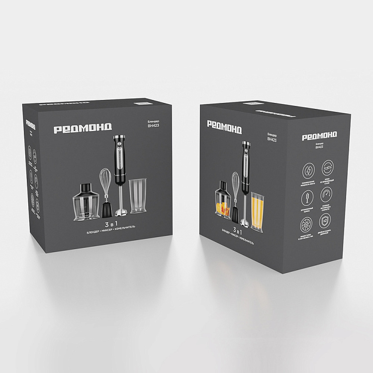 Блендер РЕДМОНД BH423 (черный) - фото 10 - купить в интернет-магазине Редмонд