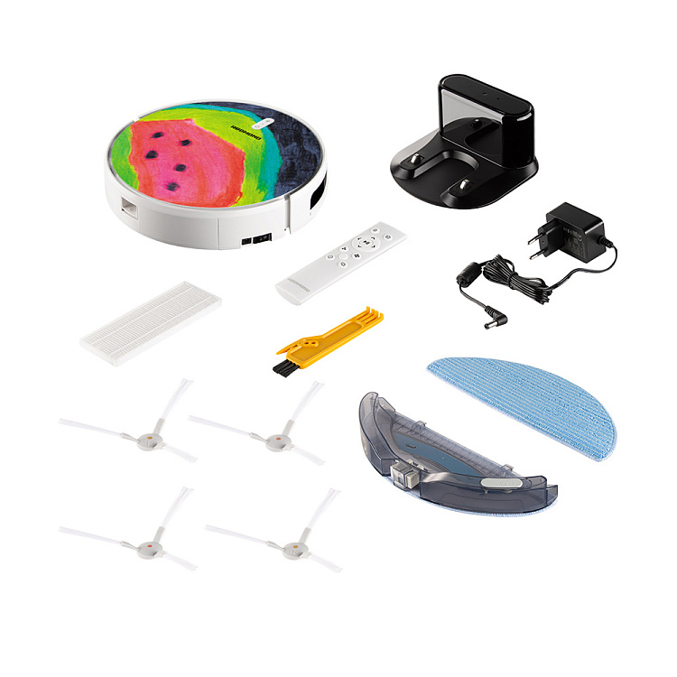 Умный робот-пылесос REDMOND RV-R640S WiFi (арбуз) - фото 10 - купить в интернет-магазине Редмонд