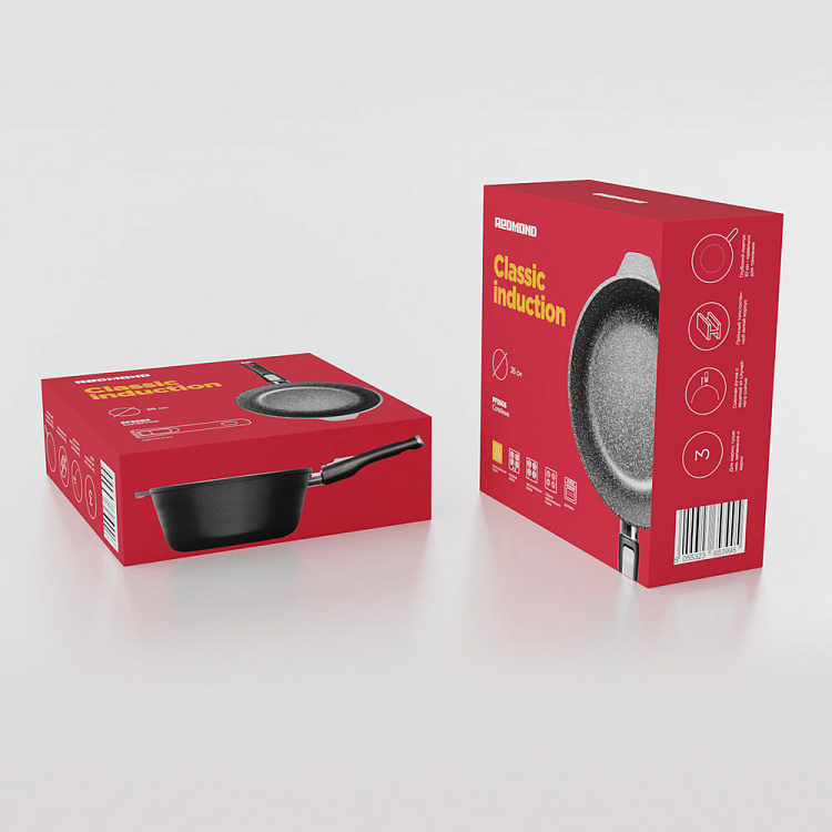 Сотейник индукционный REDMOND Black & Stone 26 cм PF5506 - фото 9 - купить в интернет-магазине Редмонд