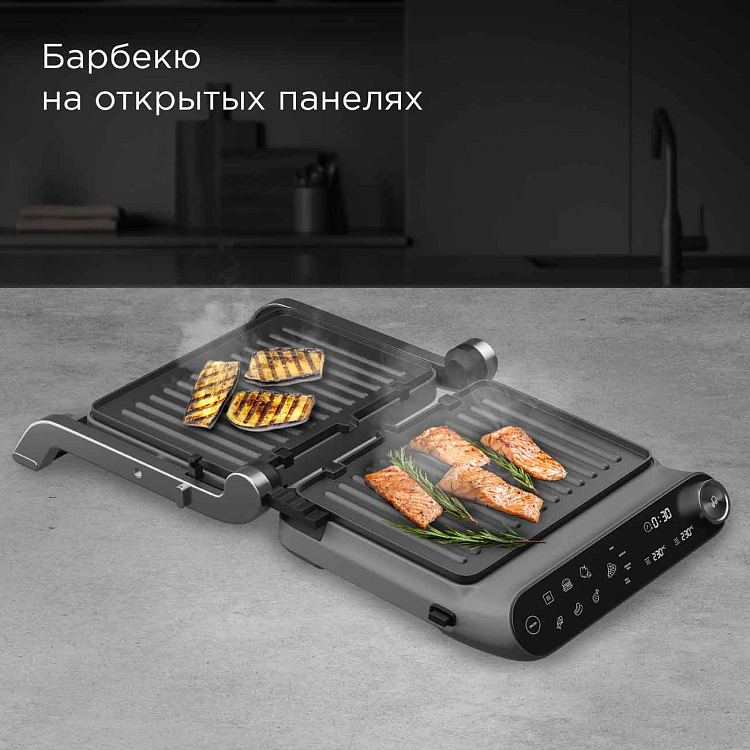 Гриль РЕДМОНД SteakMaster GM303 (серый) - фото 10 - купить в интернет-магазине Редмонд