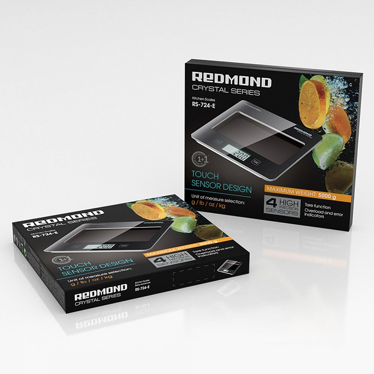 Весы кухонные REDMOND RS-724-E (черный) - фото 10 - купить в интернет-магазине Редмонд