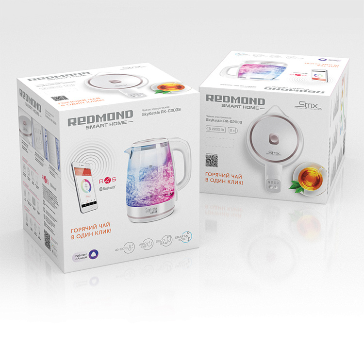 Умный чайник-светильник REDMOND SkyKettle G203S: купить в Москве, СПб ...