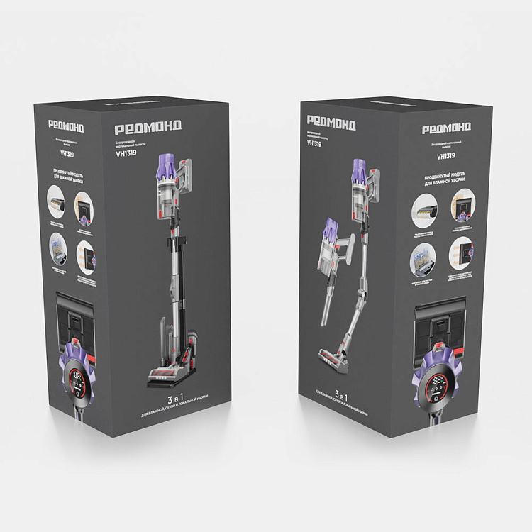 Пылесос вертикальный беспроводной РЕДМОНД VH1319 - фото 12 - купить в интернет-магазине Редмонд