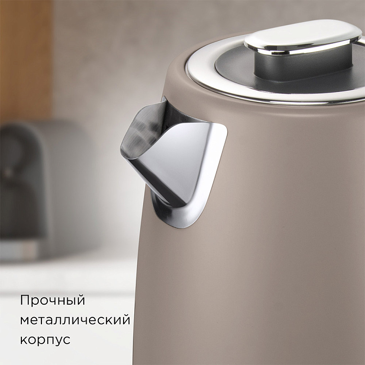 Электрический чайник РЕДМОНД KM240 (бежевый) - фото 2 - купить в интернет-магазине Редмонд