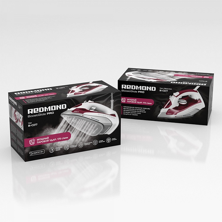 Утюг REDMOND RI-C277 (вишня) - фото 11 - купить в интернет-магазине Редмонд
