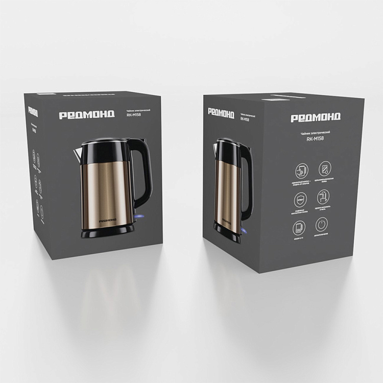 Электрический чайник РЕДМОНД RK-M158 (шампань) - фото 10 - купить в интернет-магазине Редмонд