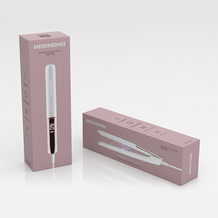 Выпрямитель для волос REDMOND HS1716 (белый) - фото 9 - купить в интернет-магазине Редмонд