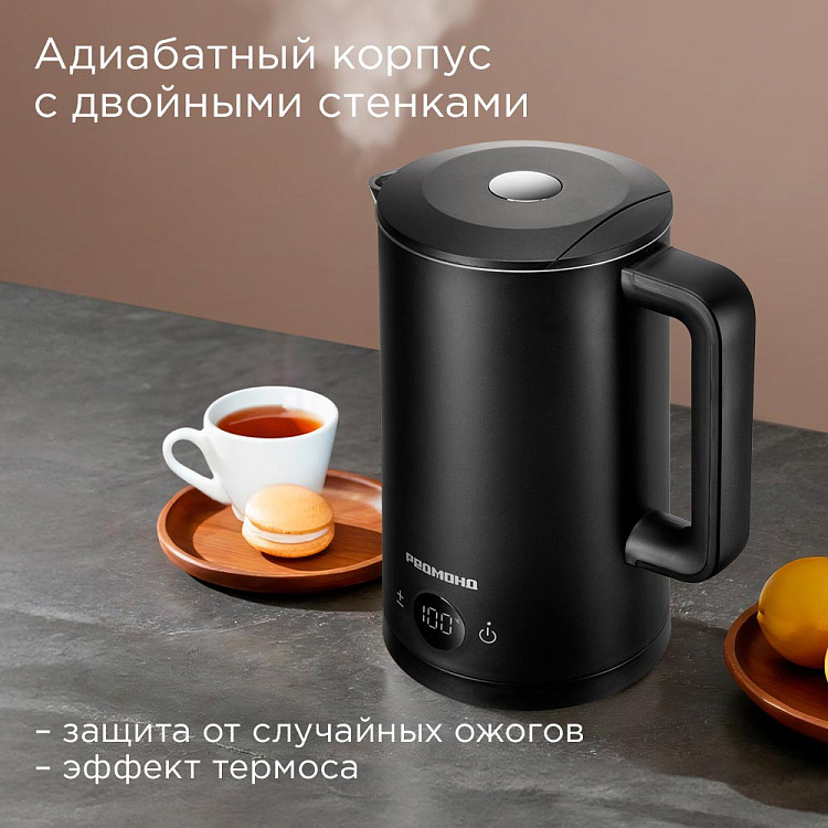 Электрический чайник РЕДМОНД KM245 (черный) - фото 4 - купить в интернет-магазине Редмонд