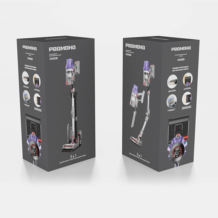 Пылесос вертикальный беспроводной РЕДМОНД VH1319 - фото 11 - купить в интернет-магазине Редмонд
