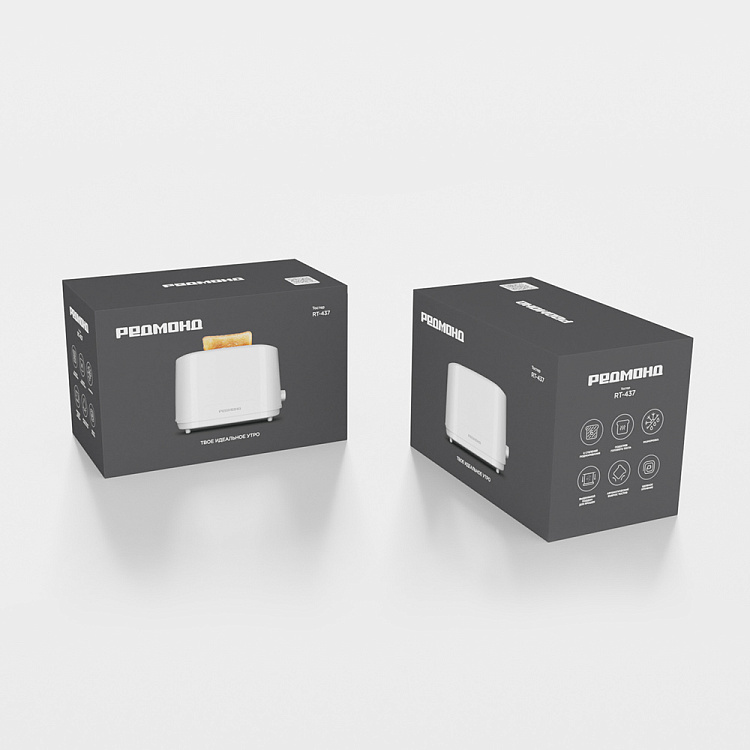 Тостер РЕДМОНД RT-437 (белый) - фото 10 - купить в интернет-магазине Редмонд