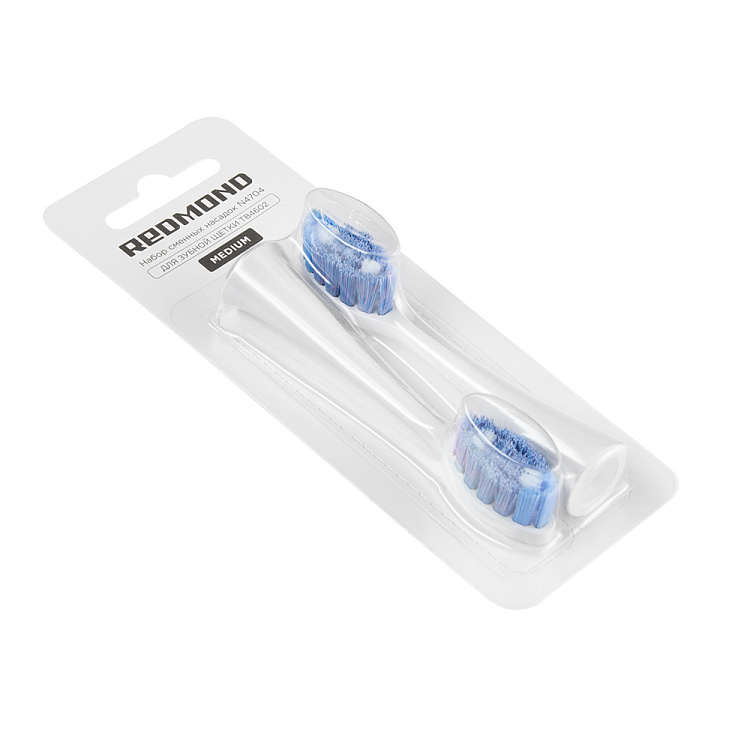 Набор сменных насадок REDMOND N4704 для зубной щетки (белый) - фото 5 - купить в интернет-магазине Редмонд
