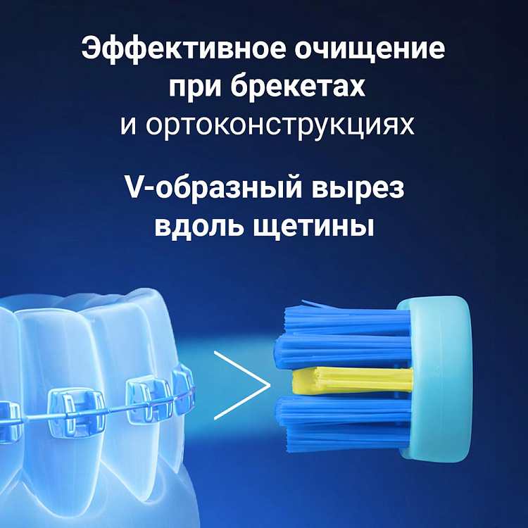 Ортодонтическая зубная щетка для взрослых РЕДМОНД TB4632, мягкая - фото 2 - купить в интернет-магазине Редмонд