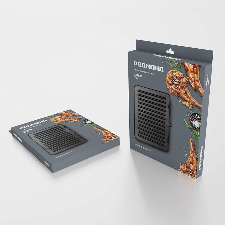 Сменная панель для гриля РЕДМОНД GP3502 - фото 2 - купить в интернет-магазине Редмонд