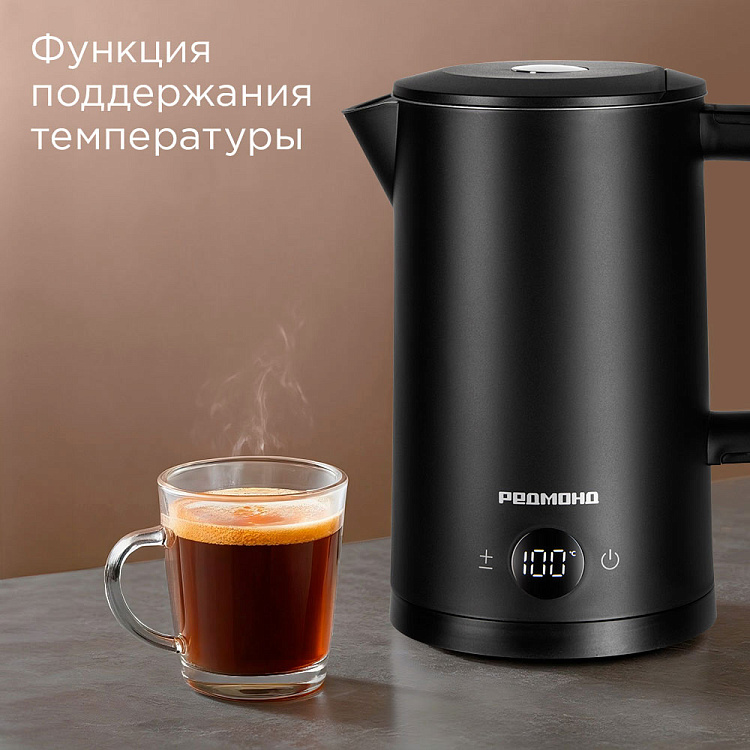 Электрический чайник РЕДМОНД KM245 (черный) - фото 6 - купить в интернет-магазине Редмонд