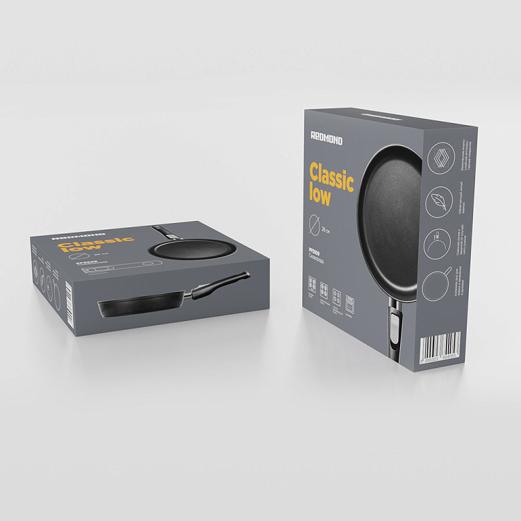 Сковорода низкая REDMOND Black 26 см PF5509 - фото 9 - купить в интернет-магазине Редмонд