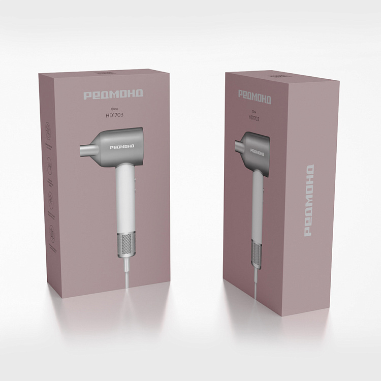 Фен РЕДМОНД HD1703 (серый/белый) - фото 9 - купить в интернет-магазине Редмонд