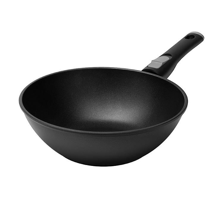 Сковородка вок литая REDMOND Black 26 см PF5505 - фото - купить в интернет-магазине Редмонд