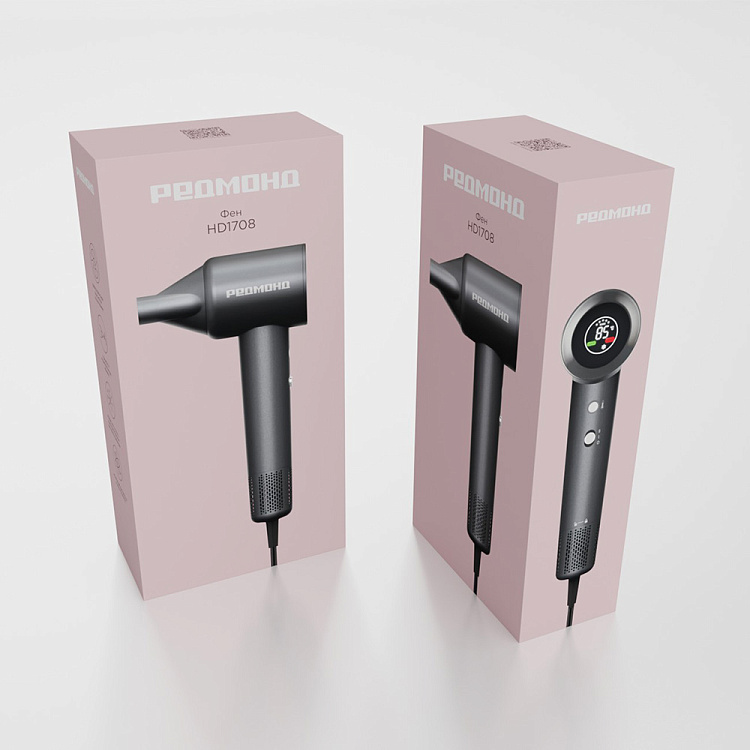 Фен РЕДМОНД HD1708 (серый) - фото 10 - купить в интернет-магазине Редмонд