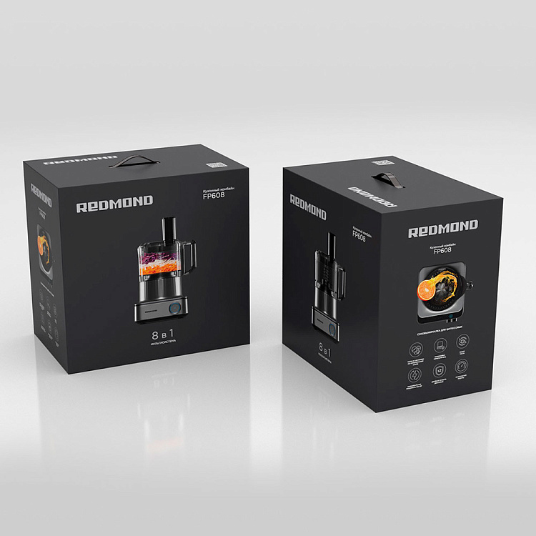 Кухонный комбайн РЕДМОНД FP608 (серый) - фото 10 - купить в интернет-магазине Редмонд