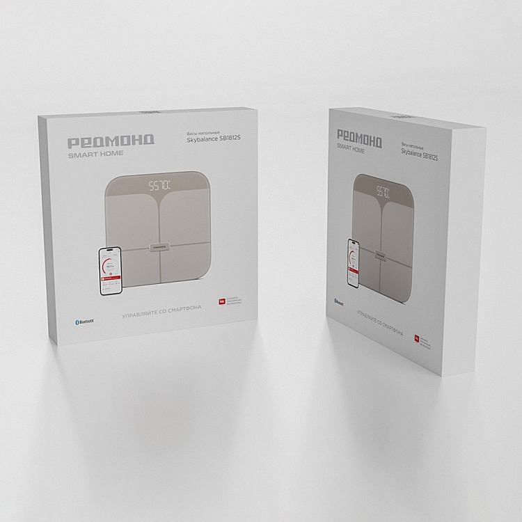 Умные напольные весы РЕДМОНД Skybalance SB1812S (бежевый) - фото 10 - купить в интернет-магазине Редмонд