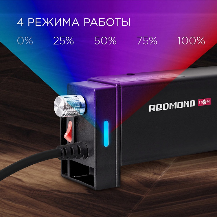 Обогреватель REDMOND SkyHeat 7003S (черный) - фото 3 - купить в интернет-магазине Редмонд