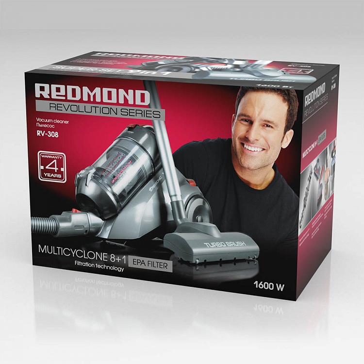 Пылесос REDMOND RV-308 - фото 9 - купить в интернет-магазине Редмонд