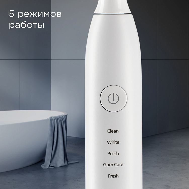 Электрическая зубная щетка РЕДМОНД TB4602 (белый) - фото 6 - купить в интернет-магазине Редмонд