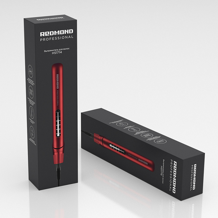 Выпрямитель для волос REDMOND HS1714 (красный) - фото 10 - купить в интернет-магазине Редмонд