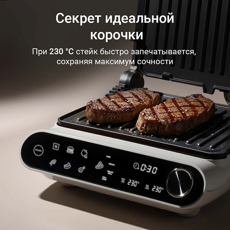 Гриль РЕДМОНД SteakMaster GM303 (бежевый) - фото 7 - купить в интернет-магазине Редмонд
