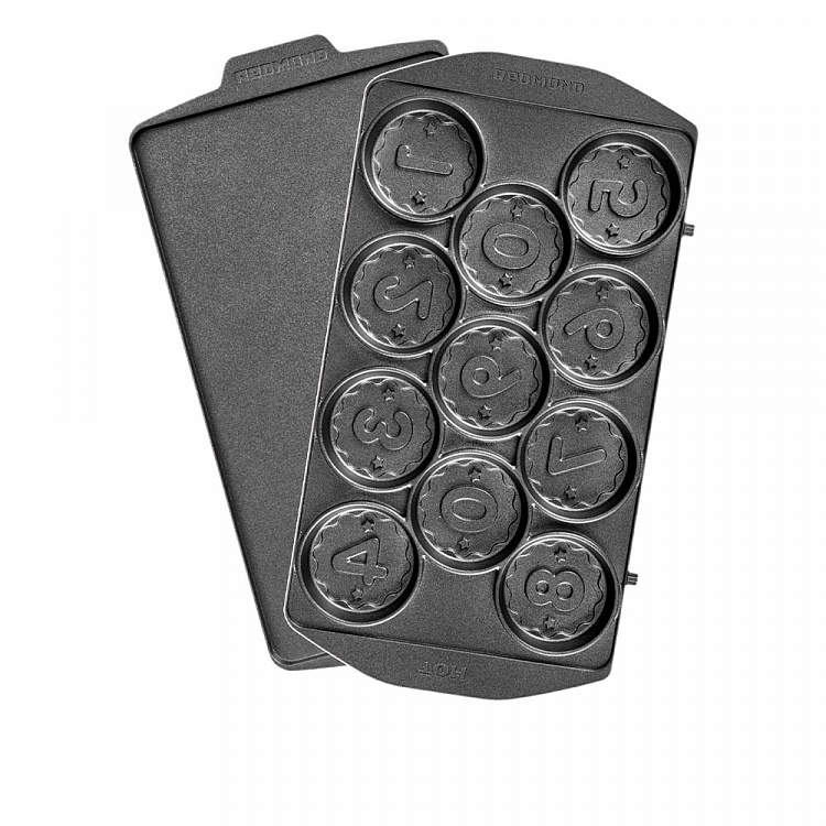 Панель "Цифры в круге" для мультипекаря REDMOND (форма для выпечки печенья и пряников) RAMB-32 - фото 2 - купить в интернет-магазине Редмонд
