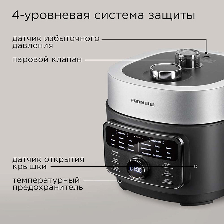 Мультиварка-скороварка РЕДМОНД Fast Chef MP112 - фото 8 - купить в интернет-магазине Редмонд