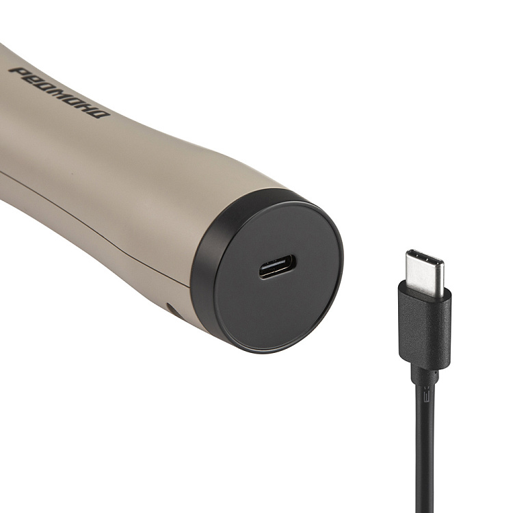 Беспроводная расческа-выпрямитель для волос РЕДМОНД HS1741 (бежевый) - фото 9 - купить в интернет-магазине Редмонд