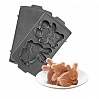 Панель "Медведь и заяц" для мультипекаря редмонд (форма для выпечки фигурного печенья и пряников) RAMB-30, фото