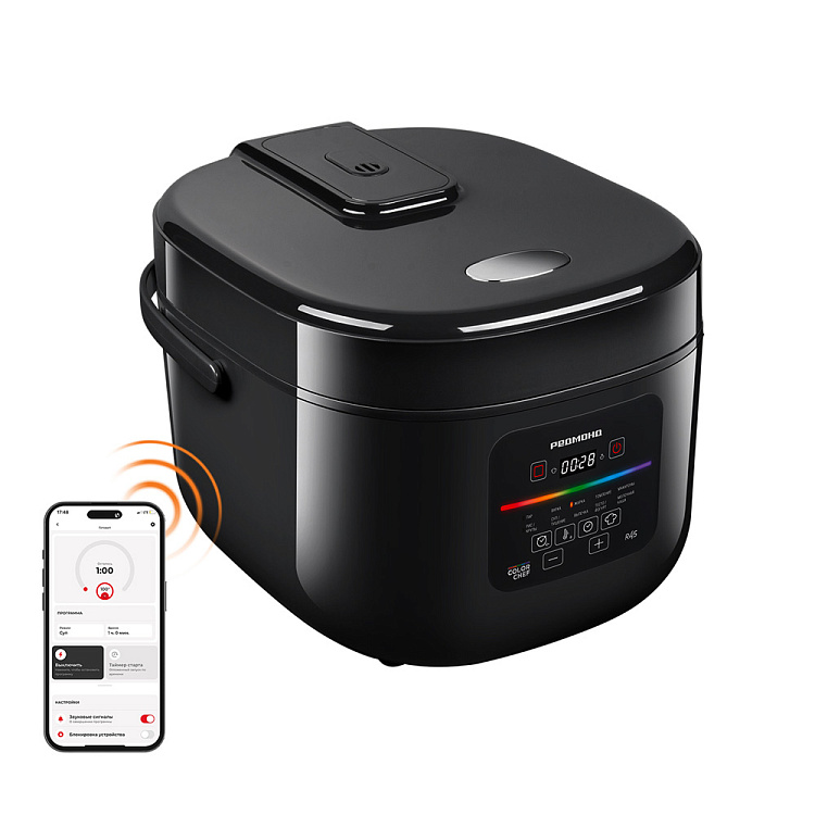 Умная мультиварка РЕДМОНД SkyCooker MC100S (черный) - фото - купить в интернет-магазине Редмонд